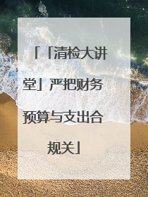 「清检大讲堂」严把财务预算与支出合规关