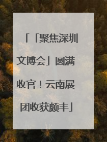 「聚焦深圳文博会」圆满收官！云南展团收获颇丰