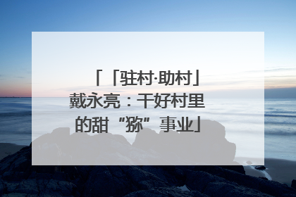 「驻村·助村」戴永亮：干好村里的甜“猕”事业