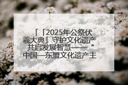 「2025年公祭伏羲大典」守护文化遗产 共启发展智慧——“中国—东盟文化遗产主题对话”侧记