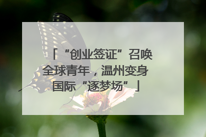 “创业签证”召唤全球青年，温州变身国际“逐梦场”