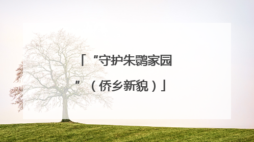 “守护朱鹮家园”（侨乡新貌）