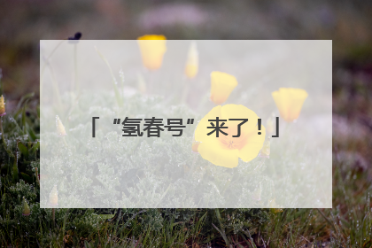 “氢春号”来了！