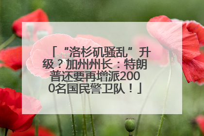 “洛杉矶骚乱”升级？加州州长：特朗普还要再增派2000名国民警卫队！