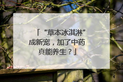 “草本冰淇淋”成新宠，加了中药真能养生？