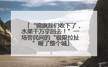 “锦旗我们收下了，水果千万拿回去！”一场警民间的“极限拉扯”暖了整个城