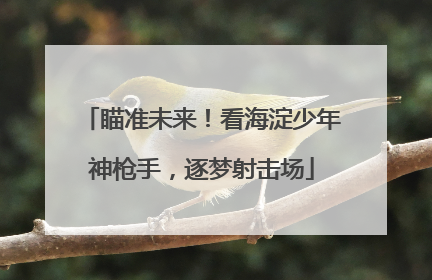 瞄准未来！看海淀少年神枪手，逐梦射击场