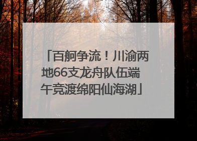 百舸争流!川渝两地66支龙舟队伍端午竞渡绵阳仙海湖