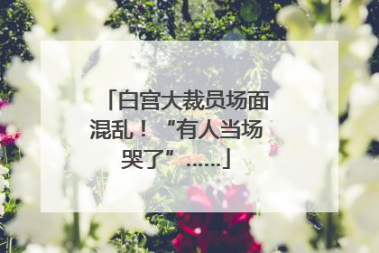 白宫大裁员场面混乱！“有人当场哭了”……