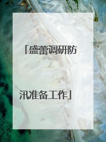 盛蕾调研防汛准备工作