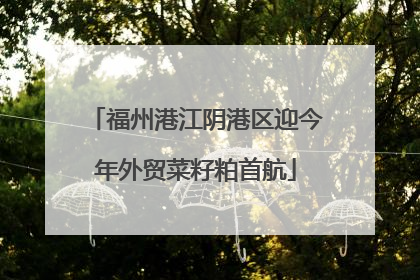 福州港江阴港区迎今年外贸菜籽粕首航