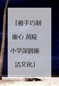 稚手巧制廉心 黄陵小学深耕廉洁文化
