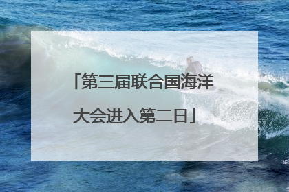 第三届联合国海洋大会进入第二日