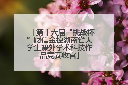 第十六届“挑战杯”财信金控湖南省大学生课外学术科技作品竞赛收官