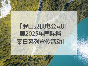 罗山县供电公司开展2025年国际档案日系列宣传活动