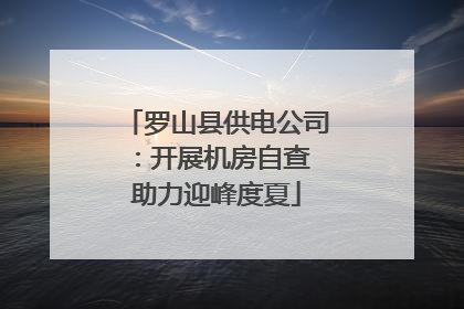 罗山县供电公司：开展机房自查 助力迎峰度夏