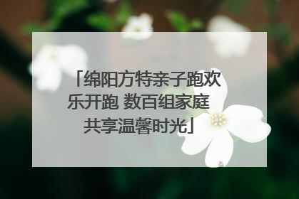 绵阳方特亲子跑欢乐开跑 数百组家庭共享温馨时光