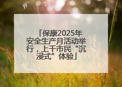 保康2025年安全生产月活动举行，上千市民“沉浸式”体验