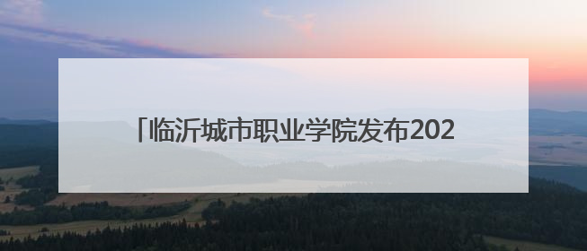 临沂城市职业学院发布2025年高职（专科）招生简章