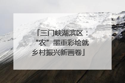 三门峡湖滨区：“农”墨重彩绘就乡村振兴新画卷