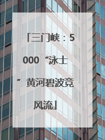 三门峡：5000“泳士”黄河碧波竞风流