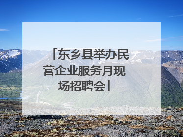 东乡县举办民营企业服务月现场招聘会