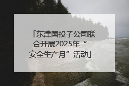 东津国投子公司联合开展2025年“安全生产月”活动