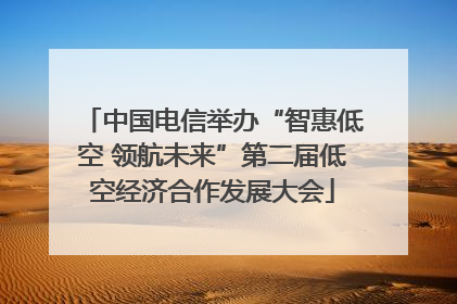 中国电信举办“智惠低空 领航未来”第二届低空经济合作发展大会