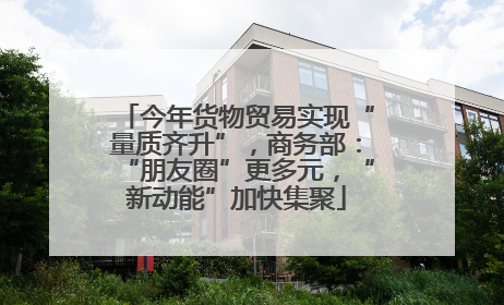 今年货物贸易实现“量质齐升”，商务部：“朋友圈”更多元，“新动能”加快集聚