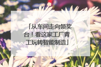 从车间走向领奖台！看这家工厂青工玩转智能制造