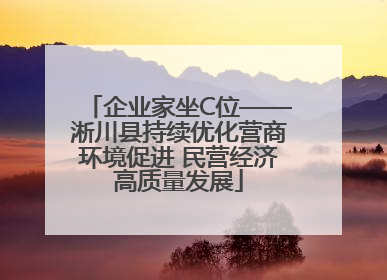 企业家坐C位——淅川县持续优化营商环境促进 民营经济高质量发展