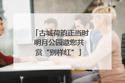 古城荷韵正当时 明月公园邀您共赏“别样红”