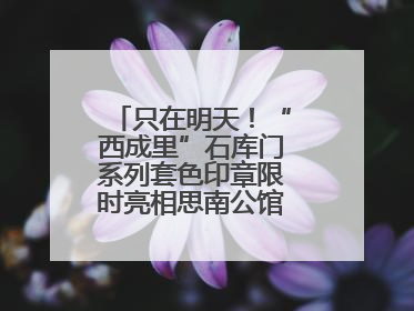 只在明天！“西成里”石库门系列套色印章限时亮相思南公馆，快来盖章吧