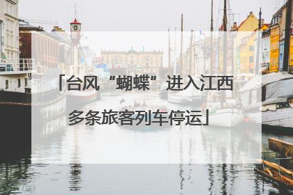 台风“蝴蝶”进入江西 多条旅客列车停运