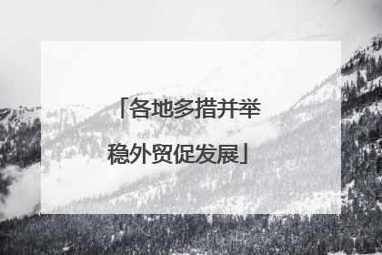 各地多措并举稳外贸促发展