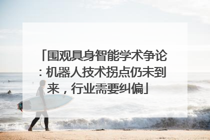 围观具身智能学术争论：机器人技术拐点仍未到来，行业需要纠偏