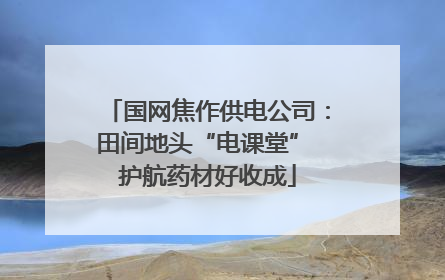 国网焦作供电公司：田间地头“电课堂” 护航药材好收成