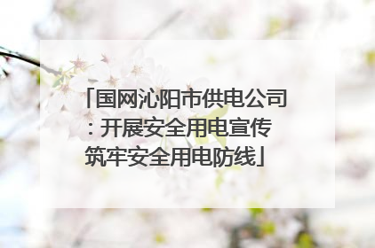 国网沁阳市供电公司：开展安全用电宣传 筑牢安全用电防线