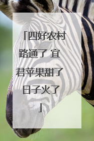 四好农村路通了 宜君苹果甜了 日子火了
