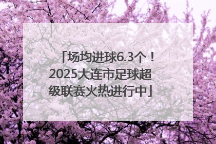 场均进球6.3个！2025大连市足球超级联赛火热进行中