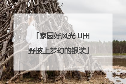 家园好风光 ⎮田野披上梦幻的银装