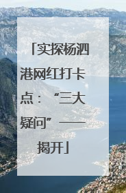 实探杨泗港网红打卡点：“三大疑问”一一揭开