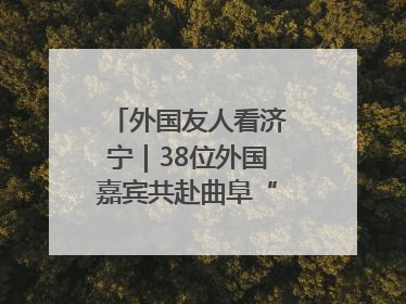 外国友人看济宁｜38位外国嘉宾共赴曲阜“文化之约”