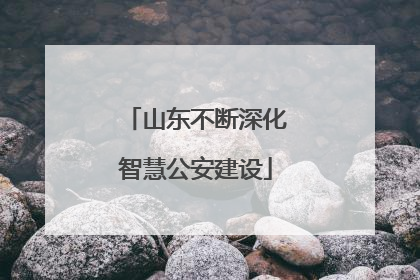 山东不断深化智慧公安建设