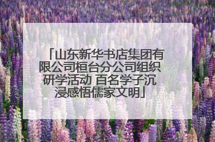 山东新华书店集团有限公司桓台分公司组织研学活动 百名学子沉浸感悟儒家文明