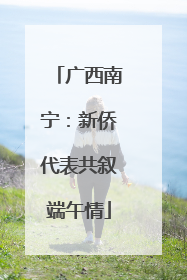 广西南宁：新侨代表共叙端午情
