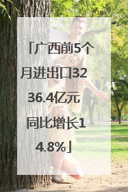 广西前5个月进出口3236.4亿元 同比增长14.8%