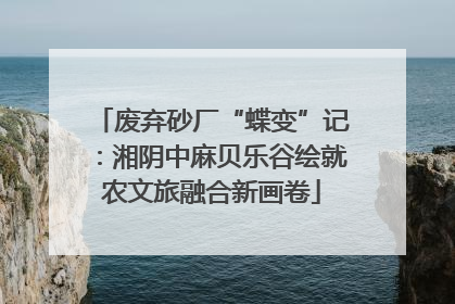 废弃砂厂“蝶变”记：湘阴中麻贝乐谷绘就农文旅融合新画卷