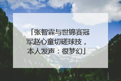 张智霖与世锦赛冠军赵心童切磋球技，本人发声：很梦幻