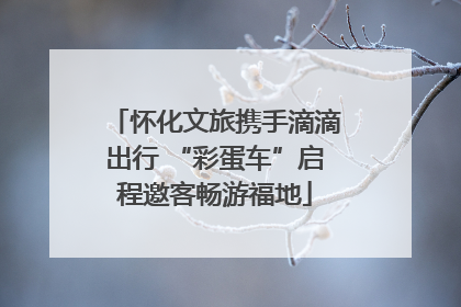 怀化文旅携手滴滴出行 “彩蛋车”启程邀客畅游福地
